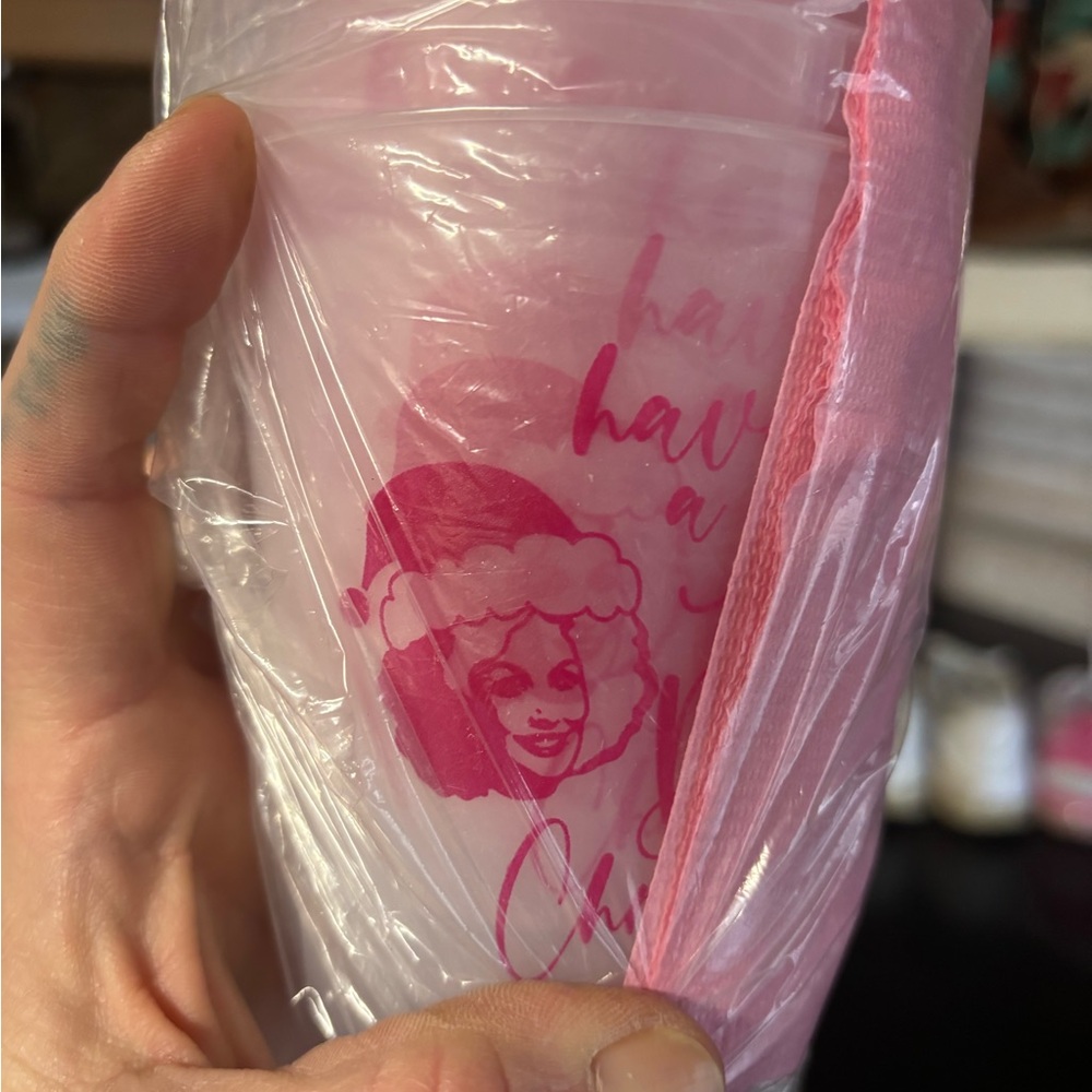 Dolly Parton Pink Cowboy Christmas Decorations - Picture 3 of 5